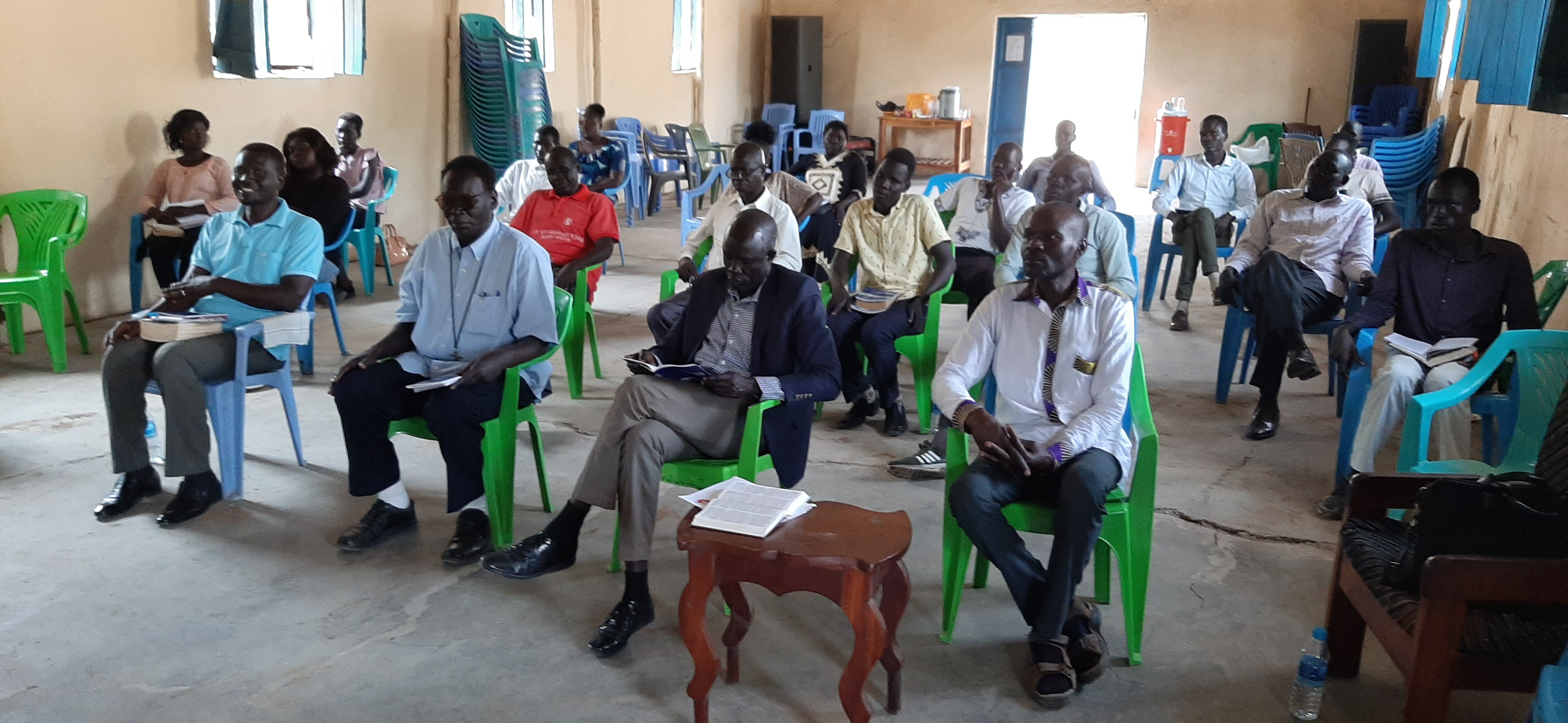 Planning meeting for educational center